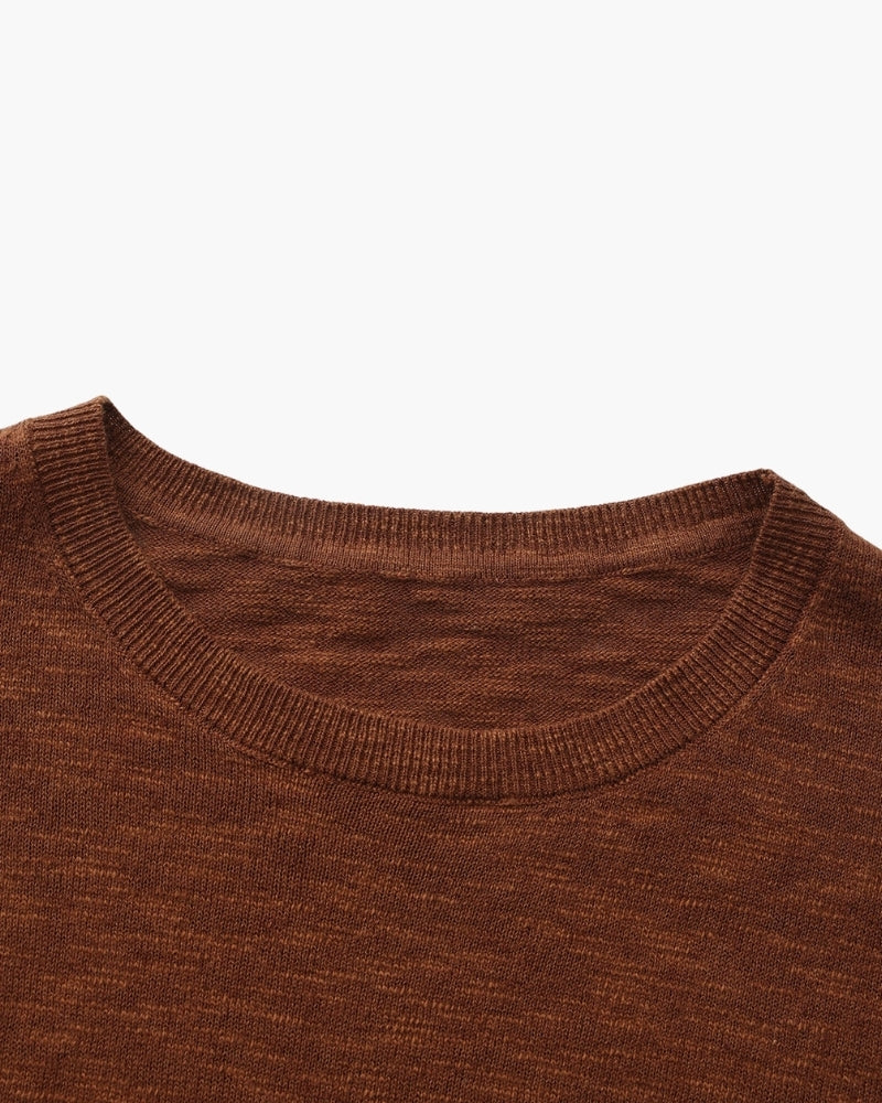 Linen Cotton Essential Crewneck