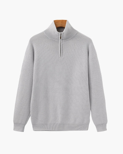 Refined Half-Zip Knit Pullover