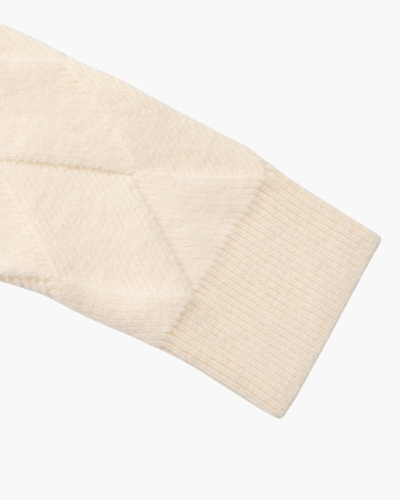 Diamond Knit Crewneck Sweater